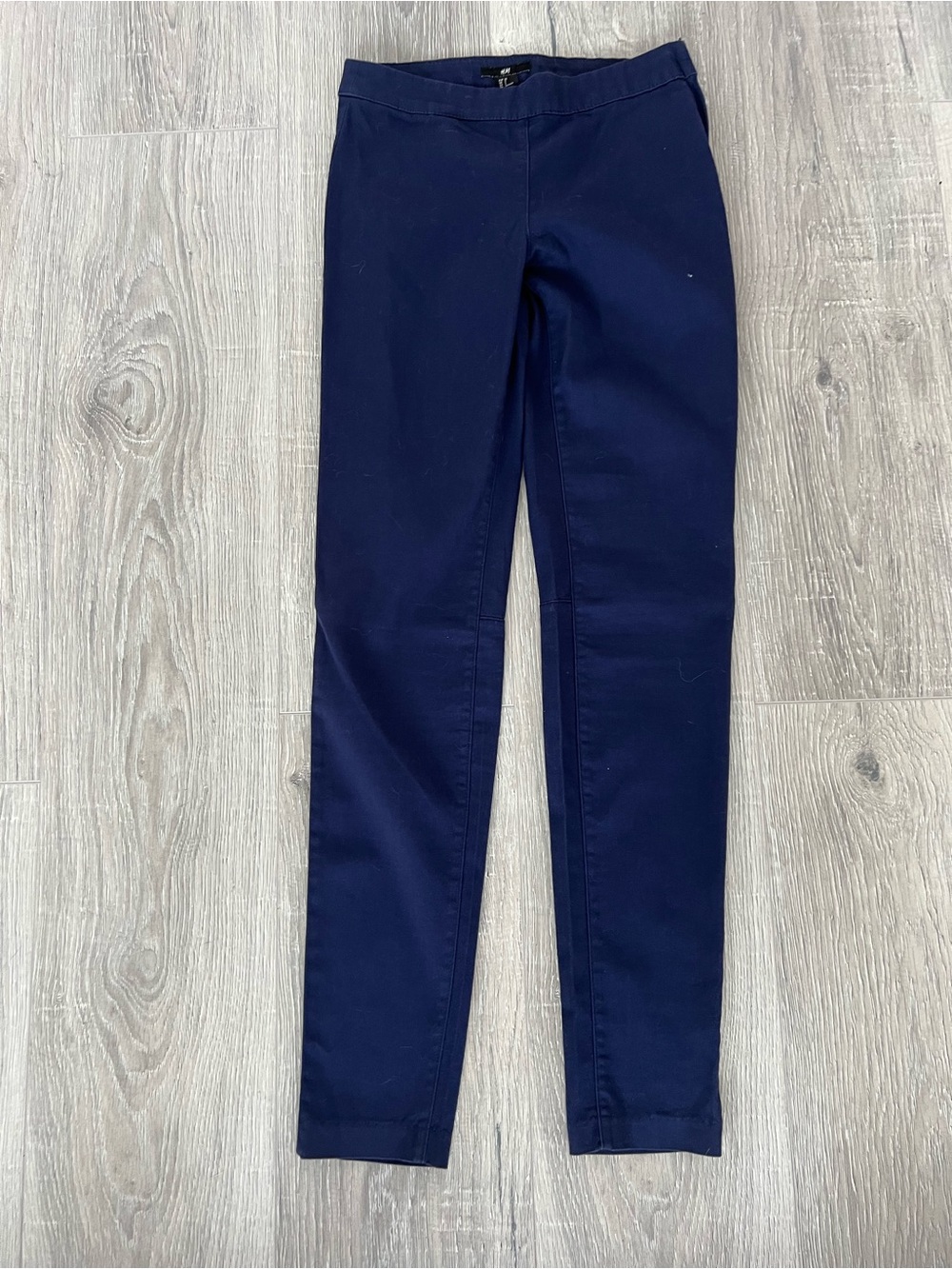 H&M Navy Blue Slim Fit Pants size 2 - Picture 1 of 7